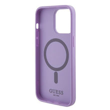 Заредете изображение във визуализатора на галерията – Guess GUHMP15XPSAHMCU iPhone 15 Pro Max 6.7" purple/purple hardcase Saffiano MagSafe
