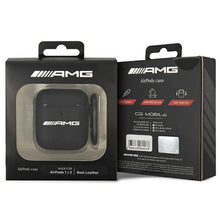 Заредете изображение във визуализатора на галерията – AMG AMA2SLWK AirPods cover black/black Leather
