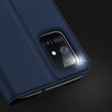 Заредете изображение във визуализатора на галерията – DUX DUCIS Skin Pro Bookcase type case for Samsung Galaxy M51 blue - TopMag

