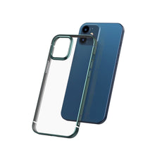 Заредете изображение във визуализатора на галерията – Baseus Shining Case Flexible gel case with a shiny metallic frame iPhone 12 mini Dark green (ARAPIPH54N-MD06) - TopMag
