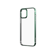 Заредете изображение във визуализатора на галерията – Baseus Shining Case Flexible gel case with a shiny metallic frame iPhone 12 mini Dark green (ARAPIPH54N-MD06) - TopMag
