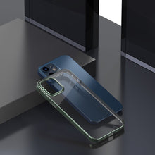 Заредете изображение във визуализатора на галерията – Baseus Shining Case Flexible gel case with a shiny metallic frame iPhone 12 mini Dark green (ARAPIPH54N-MD06) - TopMag
