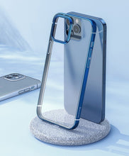 Заредете изображение във визуализатора на галерията – Baseus Shining Case Flexible gel case with a shiny metallic frame iPhone 12 mini Dark green (ARAPIPH54N-MD06) - TopMag
