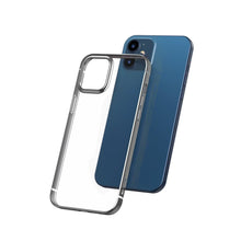 Заредете изображение във визуализатора на галерията – Baseus Shining Case Flexible gel case with a shiny metallic frame iPhone 12 mini Moonlight silver (ARAPIPH54N-MD0S) - TopMag
