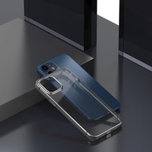 Заредете изображение във визуализатора на галерията – Baseus Shining Case Flexible gel case with a shiny metallic frame iPhone 12 mini Moonlight silver (ARAPIPH54N-MD0S) - TopMag
