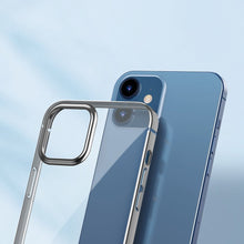 Заредете изображение във визуализатора на галерията – Baseus Shining Case Flexible gel case with a shiny metallic frame iPhone 12 mini Moonlight silver (ARAPIPH54N-MD0S) - TopMag
