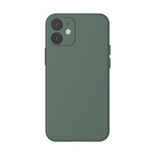 Заредете изображение във визуализатора на галерията – Baseus Liquid Silica Gel Case Flexible gel case iPhone 12 mini Dark green (WIAPIPH54N-YT6A) - TopMag

