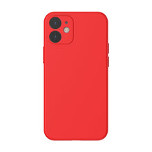 Заредете изображение във визуализатора на галерията – Baseus Liquid Silica Gel Case Flexible gel case iPhone 12 Bright red (WIAPIPH61N-YT09) - TopMag
