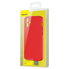 Заредете изображение във визуализатора на галерията – Baseus Liquid Silica Gel Case Flexible gel case iPhone 12 Bright red (WIAPIPH61N-YT09) - TopMag
