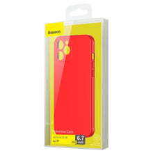Заредете изображение във визуализатора на галерията – Baseus Liquid Silica Gel Case Flexible gel case iPhone 12 Pro Max Bright red (WIAPIPH67N-YT09) - TopMag
