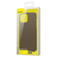 Заредете изображение във визуализатора на галерията – Baseus Frosted Glass Case Hard case with a flexible frame iPhone 12 mini Black (WIAPIPH54N-WS01) - TopMag
