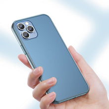 Заредете изображение във визуализатора на галерията – Baseus Frosted Glass Case Hard case with a flexible frame iPhone 12 mini Black (WIAPIPH54N-WS01) - TopMag
