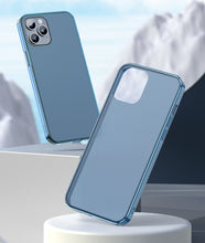 Заредете изображение във визуализатора на галерията – Baseus Frosted Glass Case Hard case with a flexible frame iPhone 12 mini Dark green (WIAPIPH54N-WS06) - TopMag
