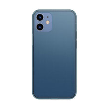 Заредете изображение във визуализатора на галерията – Baseus Frosted Glass Case Hard case with a flexible frame iPhone 12 mini Navy blue (WIAPIPH54N-WS03) - TopMag
