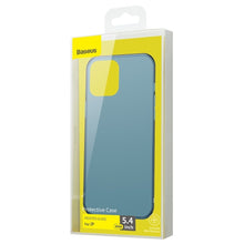 Заредете изображение във визуализатора на галерията – Baseus Frosted Glass Case Hard case with a flexible frame iPhone 12 mini Navy blue (WIAPIPH54N-WS03) - TopMag
