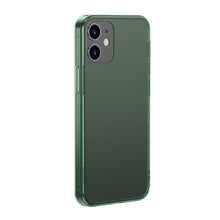 Заредете изображение във визуализатора на галерията – Baseus Frosted Glass Case Hard case with a flexible frame iPhone 12 Pro / iPhone 12 Dark green (WIAPIPH61P-WS06) - TopMag
