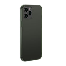 Заредете изображение във визуализатора на галерията – Baseus Frosted Glass Case Hard case with a flexible frame iPhone 12 Pro Max Dark green (WIAPIPH67N-WS06) - TopMag
