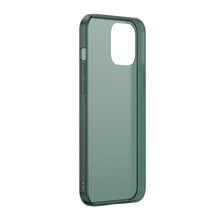 Заредете изображение във визуализатора на галерията – Baseus Frosted Glass Case Hard case with a flexible frame iPhone 12 Pro Max Dark green (WIAPIPH67N-WS06) - TopMag
