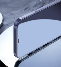Заредете изображение във визуализатора на галерията – Baseus 2x Full screen 0,3 mm Anti Blue Light tempered glass with a frame iPhone 12 mini Black (SGAPIPH54N-KB01) - TopMag
