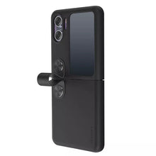 Заредете изображение във визуализатора на галерията – Nillkin Flex Flip Finger Strap Silicone Case for Oppo Find N2 Flip black
