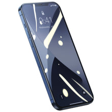 Заредете изображение във визуализатора на галерията – Baseus 2x Tempered glass 0.25 mm with a frame for the entire screen iPhone 12 Pro / iPhone 12 Black (SGAPIPH61P-KC01) - TopMag
