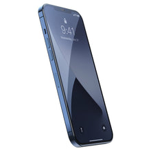 Заредете изображение във визуализатора на галерията – Baseus 2x Tempered glass 0.25 mm with a frame for the entire screen iPhone 12 Pro / iPhone 12 Black (SGAPIPH61P-KC01) - TopMag
