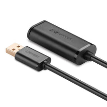 Заредете изображение във визуализатора на галерията – Ugreen active cable USB 2.0 extension cable 480 Mbps 5 m black (US121 10319) - TopMag
