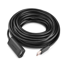 Заредете изображение във визуализатора на галерията – Ugreen active cable USB 2.0 extension cable 480 Mbps 5 m black (US121 10319) - TopMag
