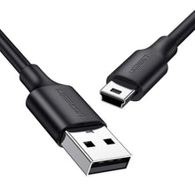 Заредете изображение във визуализатора на галерията – Ugreen cable USB - mini USB cable 480 Mbps 1 m black (US132 10355) - TopMag
