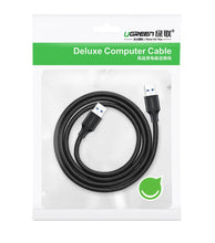 Заредете изображение във визуализатора на галерията – Ugreen cable USB - USB cable (male - USB 3.2 Gen 1) 1 m black (US128 10370) - TopMag
