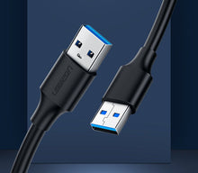 Заредете изображение във визуализатора на галерията – Ugreen cable USB - USB cable (male - USB 3.2 Gen 1) 1 m black (US128 10370) - TopMag
