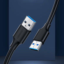 Заредете изображение във визуализатора на галерията – Ugreen cable USB 3.0 cable (male) - USB 3.0 (male) 2m gray (10371) - TopMag

