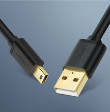 Заредете изображение във визуализатора на галерията – Ugreen cable USB - mini USB cable 480 Mbps 3 m black (US132 10386) - TopMag
