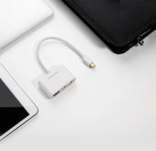 Заредете изображение във визуализатора на галерията – Ugreen HDMI / VGA adapter - mini DisplayPort 4K @ 30 Hz Full HD 1080p white (MD108 10427) - TopMag
