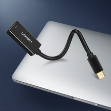 Заредете изображение във визуализатора на галерията – Ugreen adapter cable FHD (1080p) HDMI (female) - Mini DisplayPort (male - Thunderbolt 2.0) white (MD112 10460) - TopMag
