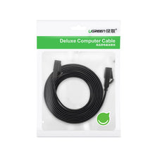 Заредете изображение във визуализатора на галерията – Ugreen Flat Cable Internet Network Cable Ethernet Patchcord RJ45 Cat 7 STP LAN 10 Gbps 3m Black (NW106 11262) - TopMag

