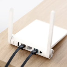 Заредете изображение във визуализатора на галерията – Ugreen Flat Cable Internet Network Cable Ethernet Patchcord RJ45 Cat 7 STP LAN 10 Gbps 5m Black (NW106 11263) - TopMag

