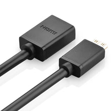 Заредете изображение във визуализатора на галерията – Ugreen adapter cable HDMI (female) - mini HDMI (male) 4K 60 Hz Ethernet HEC ARC audio 32 channels 22 cm black (20137) - TopMag
