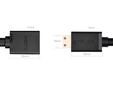 Заредете изображение във визуализатора на галерията – Ugreen adapter cable HDMI (female) - mini HDMI (male) 4K 60 Hz Ethernet HEC ARC audio 32 channels 22 cm black (20137) - TopMag

