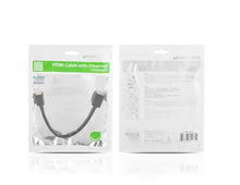 Заредете изображение във визуализатора на галерията – Ugreen adapter cable HDMI (female) - mini HDMI (male) 4K 60 Hz Ethernet HEC ARC audio 32 channels 22 cm black (20137) - TopMag
