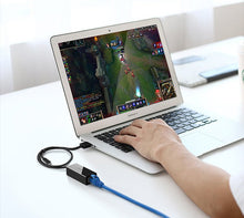 Заредете изображение във визуализатора на галерията – Ugreen external network adapter RJ45 - USB 2.0 100 Mbps Ethernet black (CR110 20254) - TopMag
