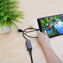 Заредете изображение във визуализатора на галерията – Ugreen external network adapter RJ45 - USB 2.0 100 Mbps Ethernet black (CR110 20254) - TopMag
