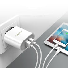 Заредете изображение във визуализатора на галерията – Ugreen charger 2x USB 2.4 A white (CD104 20384) - TopMag
