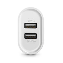 Заредете изображение във визуализатора на галерията – Ugreen charger 2x USB 2.4 A white (CD104 20384) - TopMag
