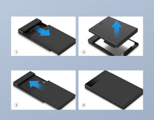 Заредете изображение във визуализатора на галерията – Ugreen bay for HDD SSD disk housing 2.5 '' SATA USB 3.2 Gen 1 (5 Gbps) micro USB SuperSpeed + 0.5 m cable black (US221 30848) - TopMag
