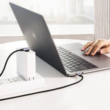 Заредете изображение във визуализатора на галерията – Ugreen angle cable USB Type C - USB Type C Power Delivery 60 W 20 V 3 A 1 m black-gray cable (US255 50123) - TopMag
