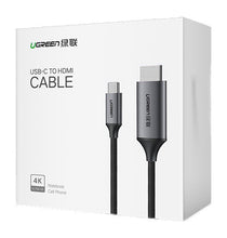 Заредете изображение във визуализатора на галерията – Ugreen cable HDMI cable - USB Type C 4K 60 Hz 1.5 m black-gray (MM142 50570) - TopMag
