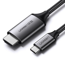 Заредете изображение във визуализатора на галерията – Ugreen cable HDMI cable - USB Type C 4K 60 Hz 1.5 m black-gray (MM142 50570) - TopMag
