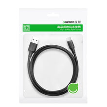 Заредете изображение във визуализатора на галерията – Ugreen cable USB - USB Type C 480 Mbps 3 A 1.5 m cable black (US287 60117) - TopMag

