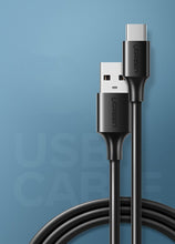Заредете изображение във визуализатора на галерията – Ugreen cable USB - USB Type C 480 Mbps 3 A 1.5 m cable black (US287 60117) - TopMag
